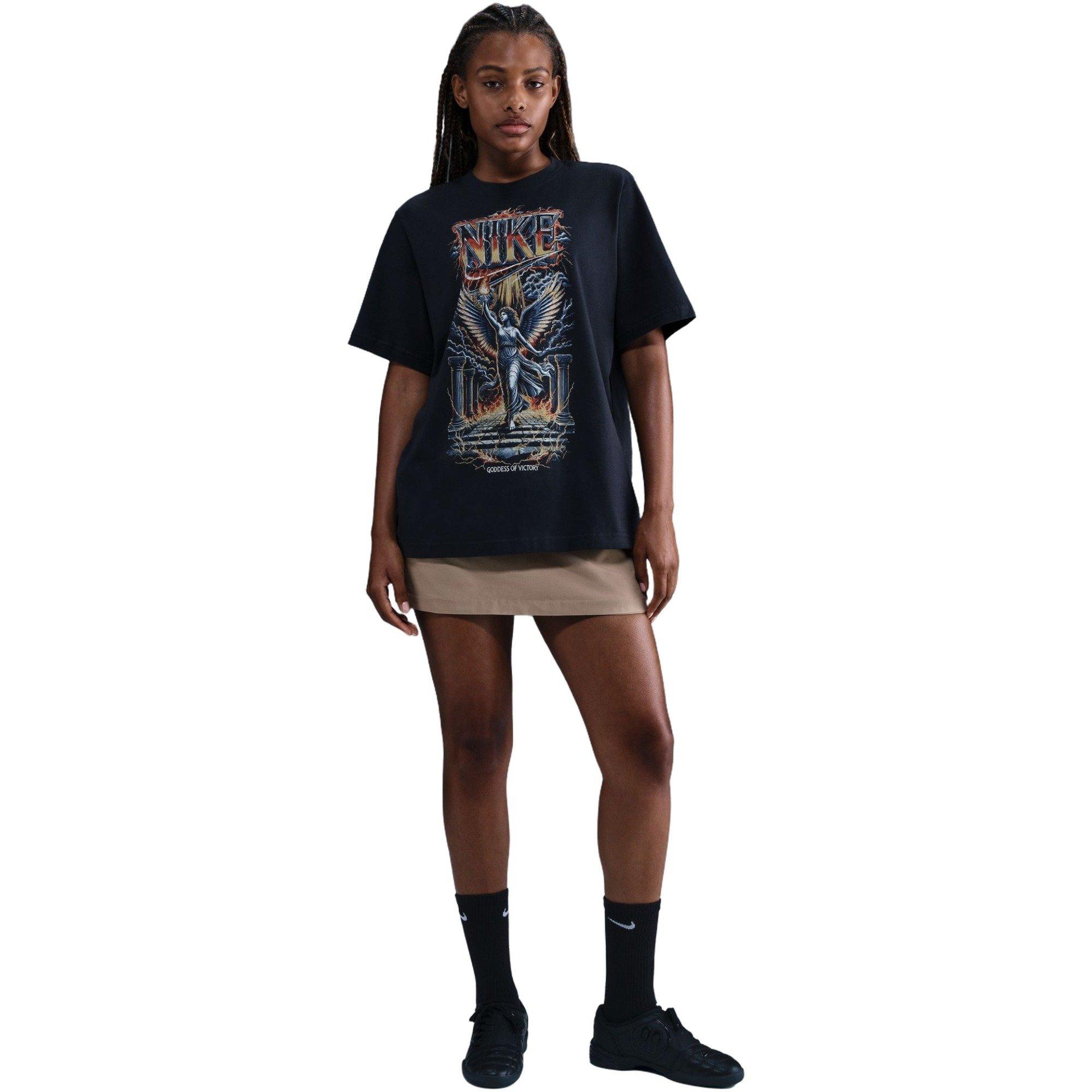 Nike Women's Sportswear Loose Tee - Navy - BLACK